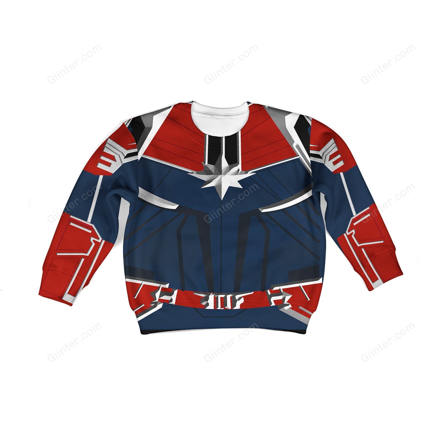 Beautiful 3D All Over Printed Captain Marvel Clothes For Kids