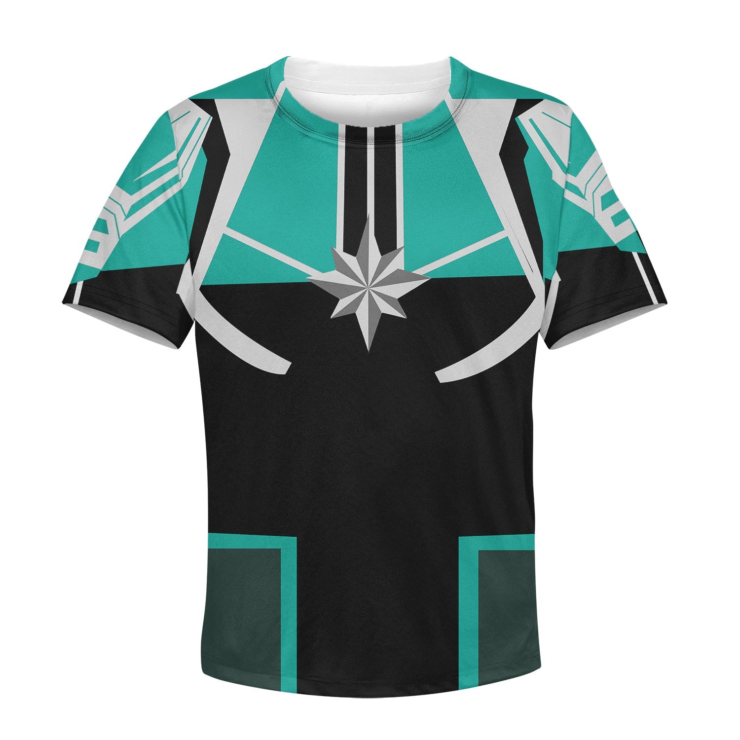 Beautiful 3D All Over Printed Captain Marvel Clothes For Kids