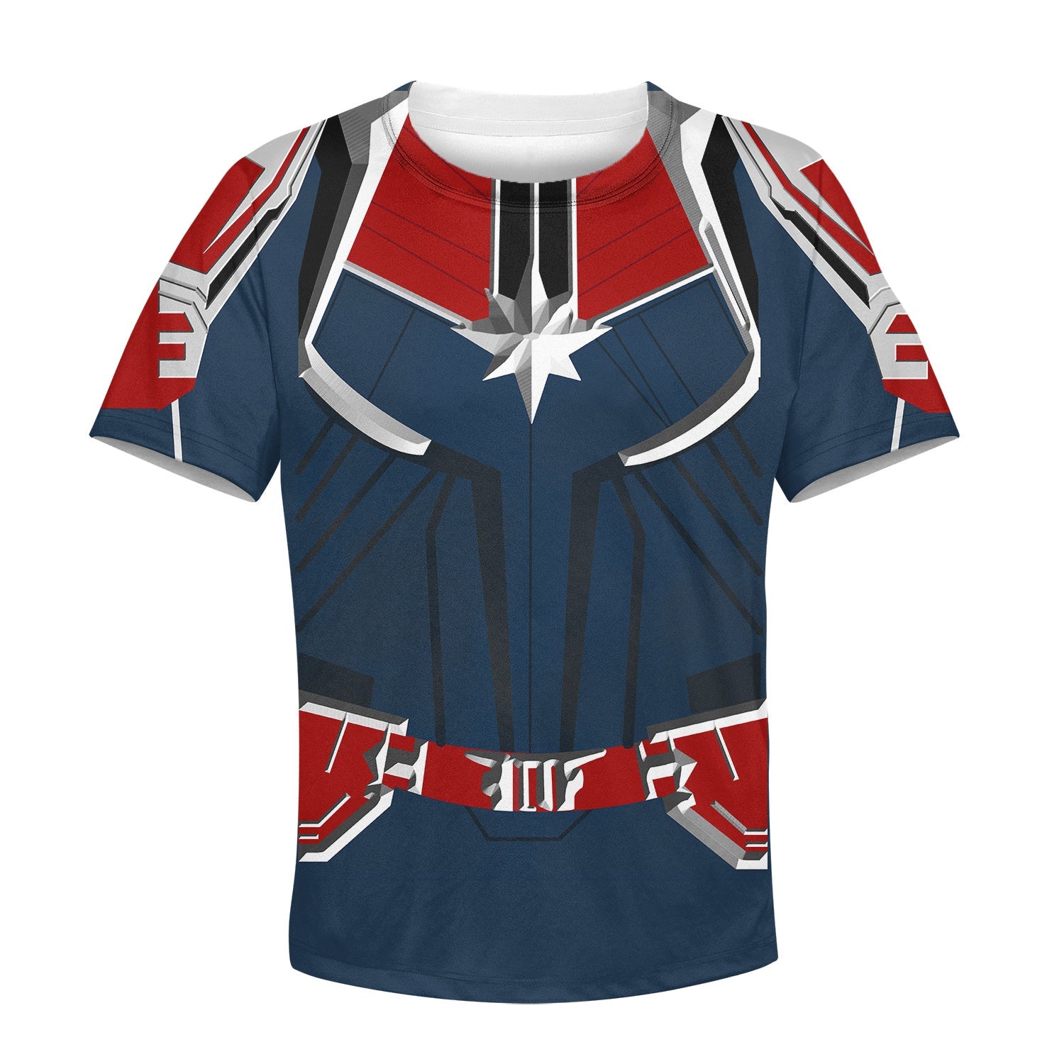 Beautiful 3D All Over Printed Captain Marvel Clothes For Kids