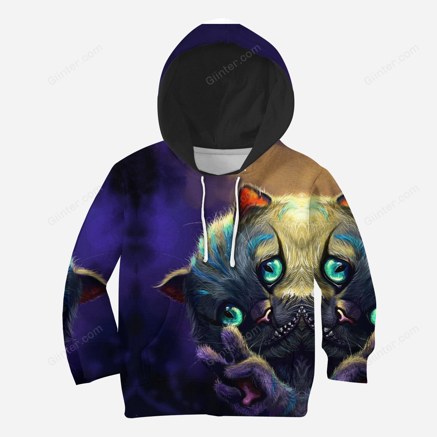 Beautiful 3D All Over Printed Cheshire Cat Clothes For Kids 02