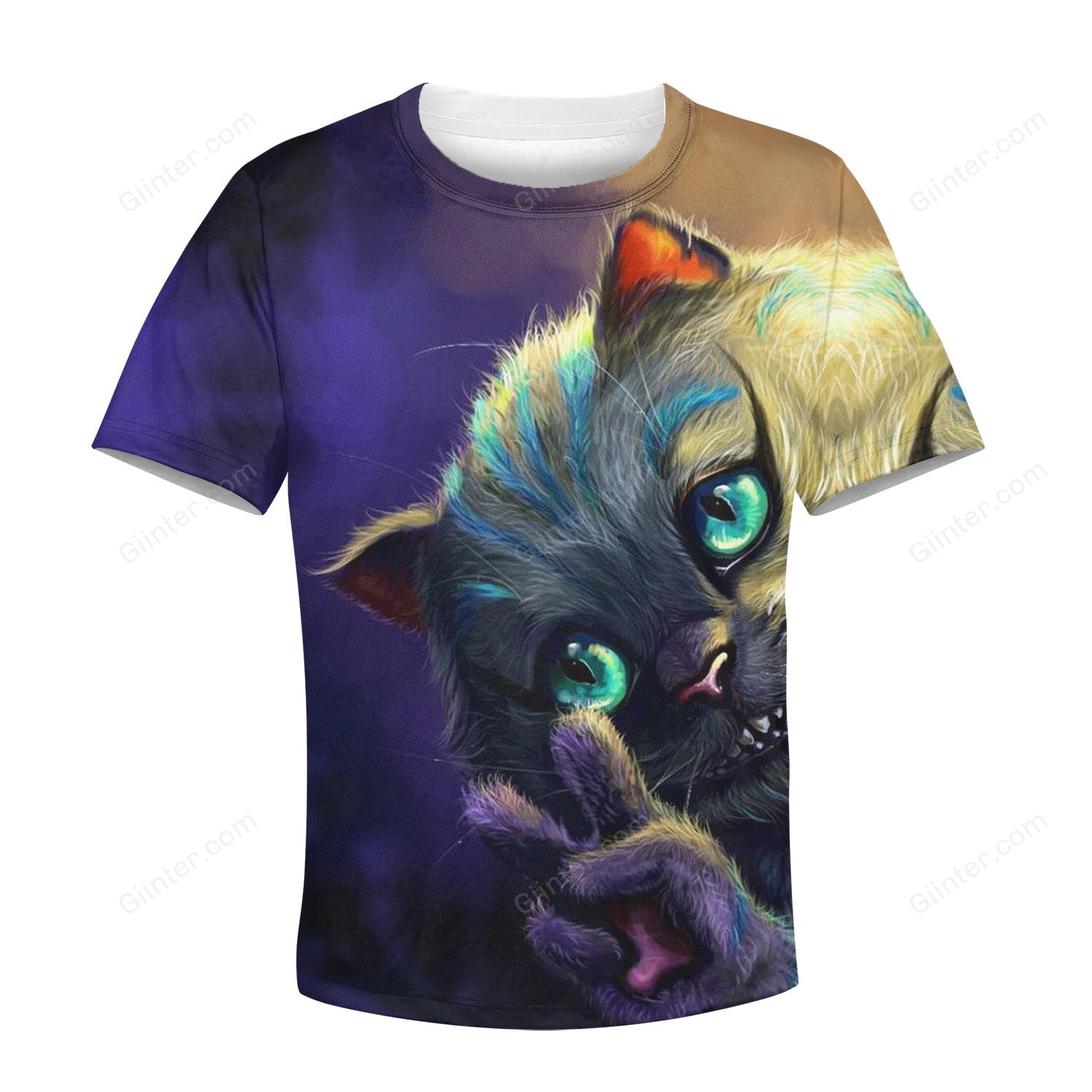 Beautiful 3D All Over Printed Cheshire Cat Clothes For Kids 02