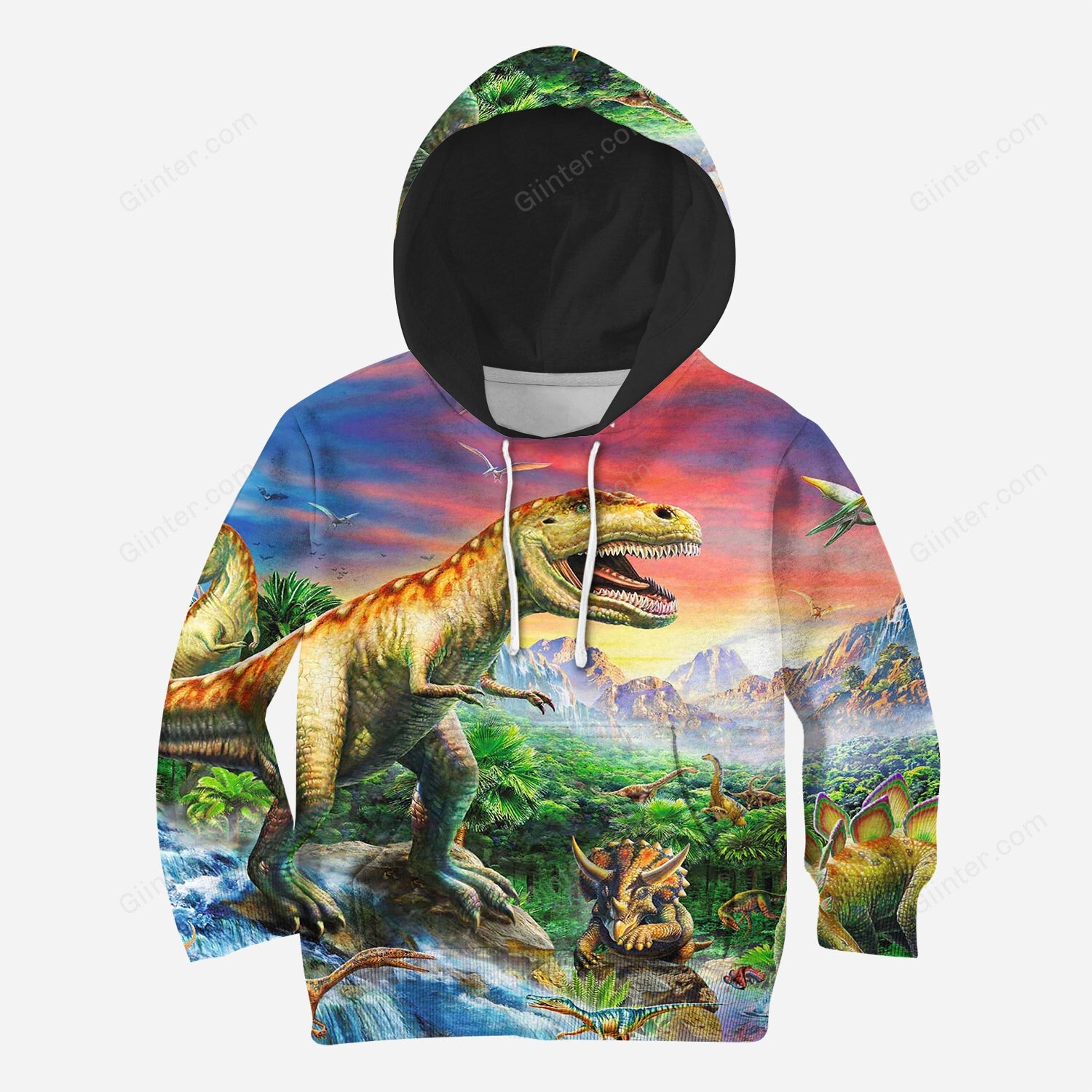 Beautiful 3D All Over Printed Dinosaur Clothes For Kids 07