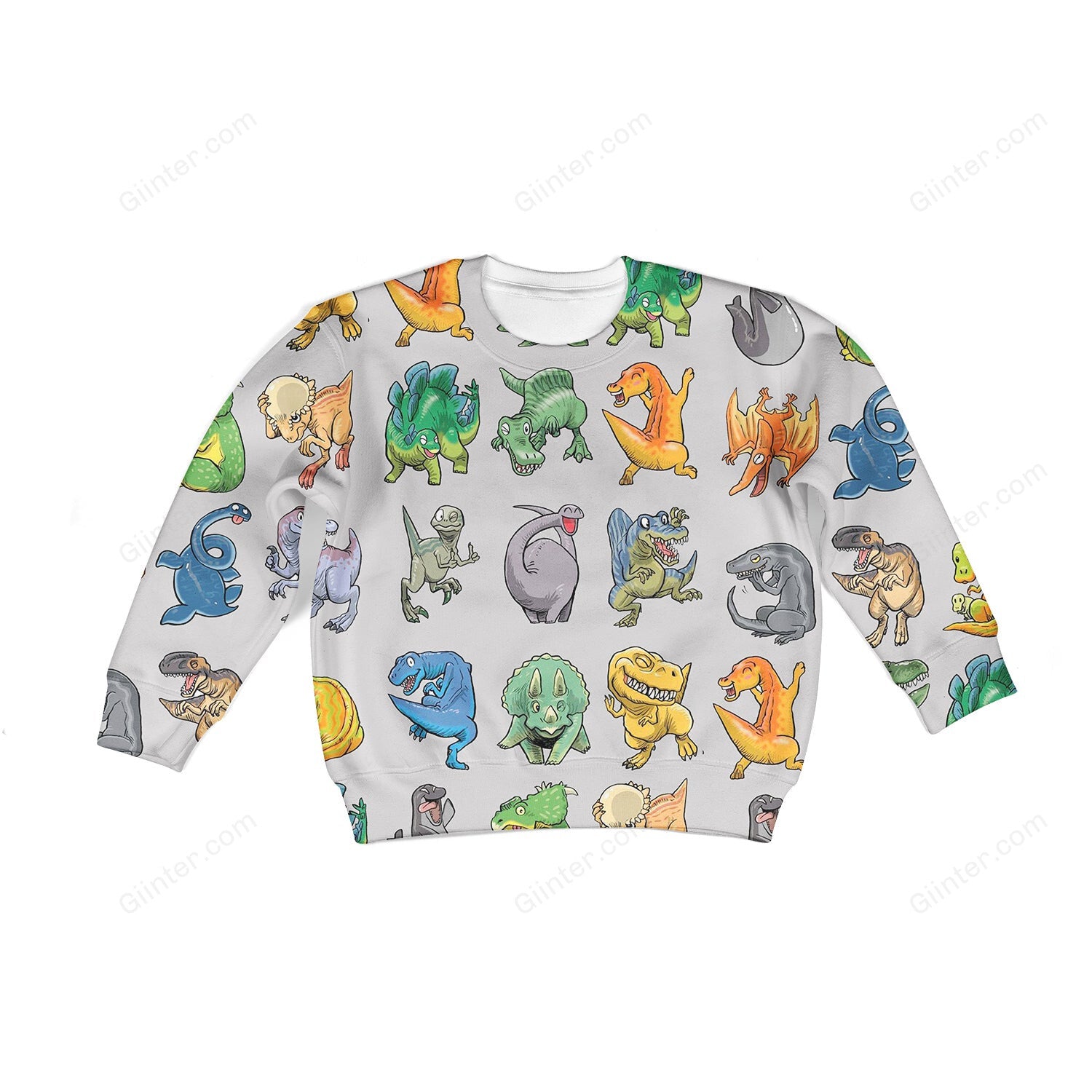 Beautiful 3D All Over Printed Dinosaur Clothes For Kids 10