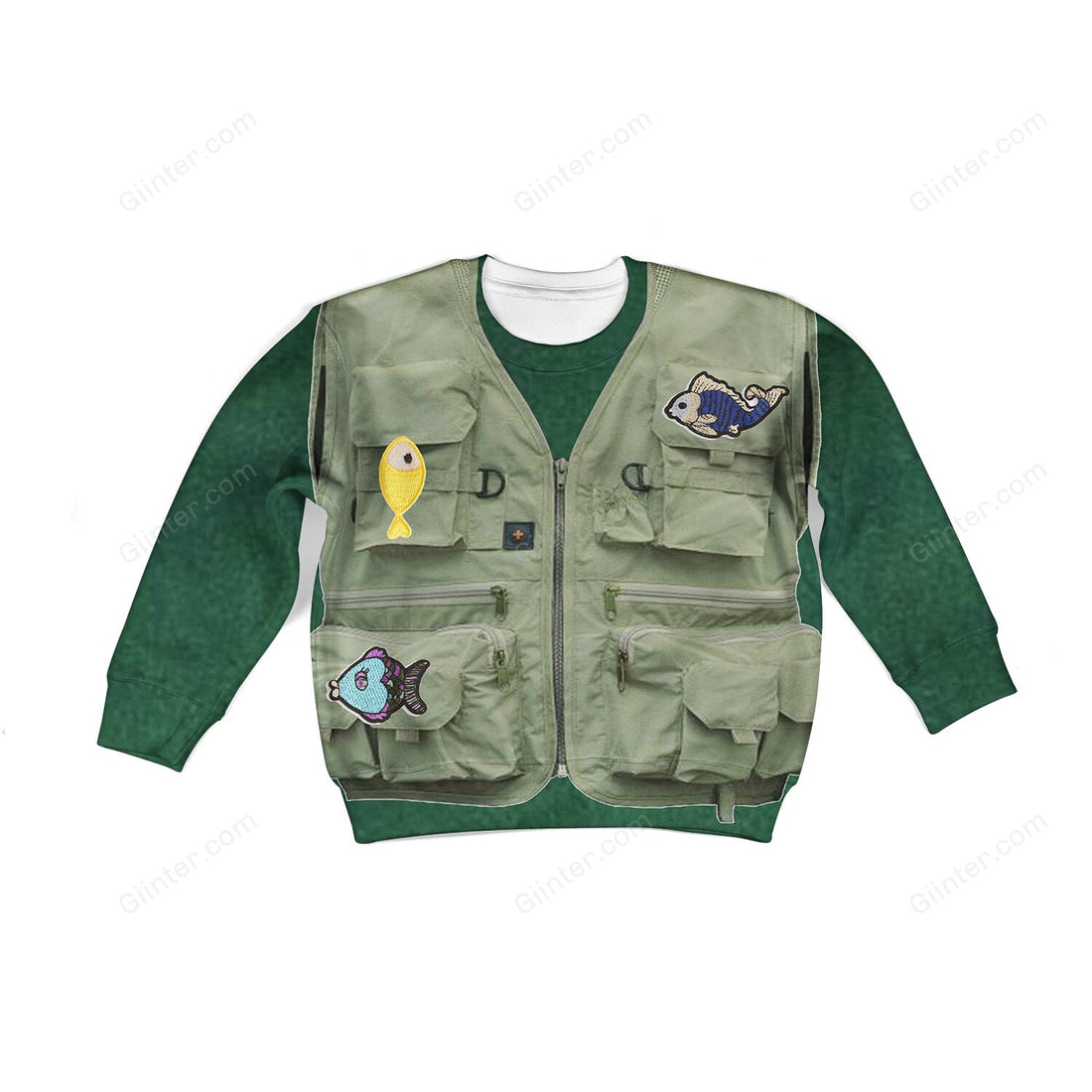 Beautiful 3D All Over Printed Fishing Clothes For Kids