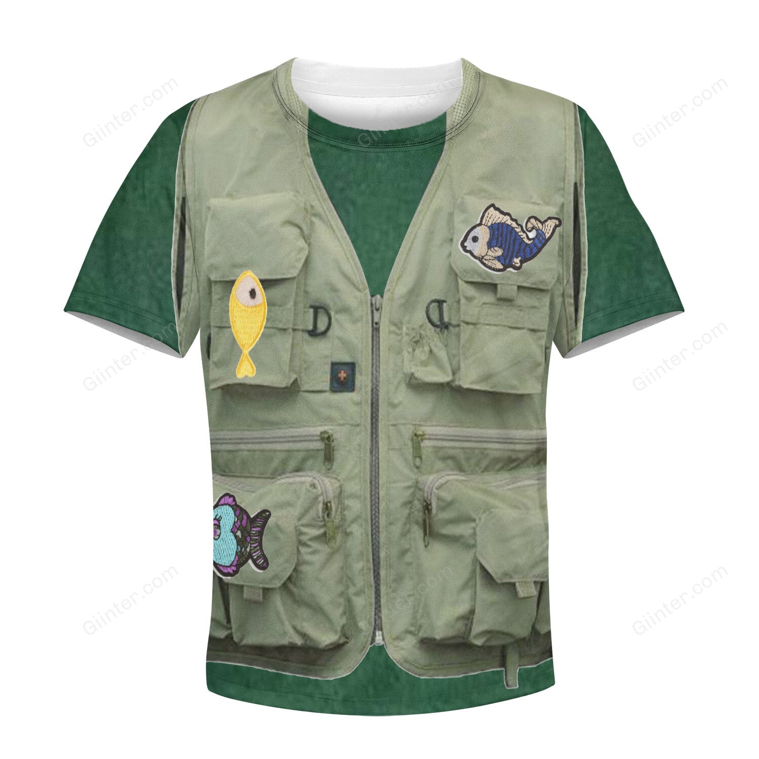 Beautiful 3D All Over Printed Fishing Clothes For Kids