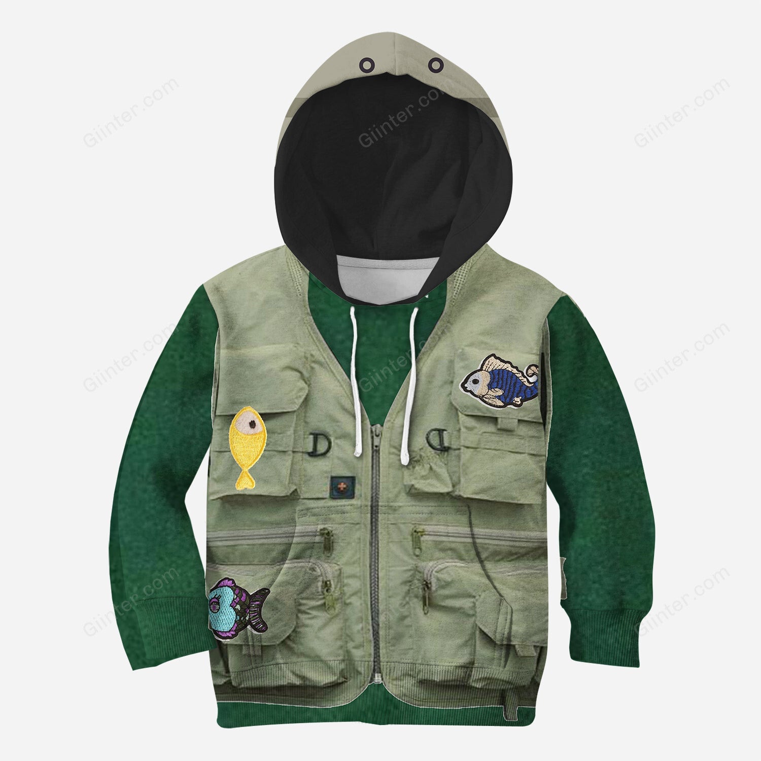 Beautiful 3D All Over Printed Fishing Clothes For Kids
