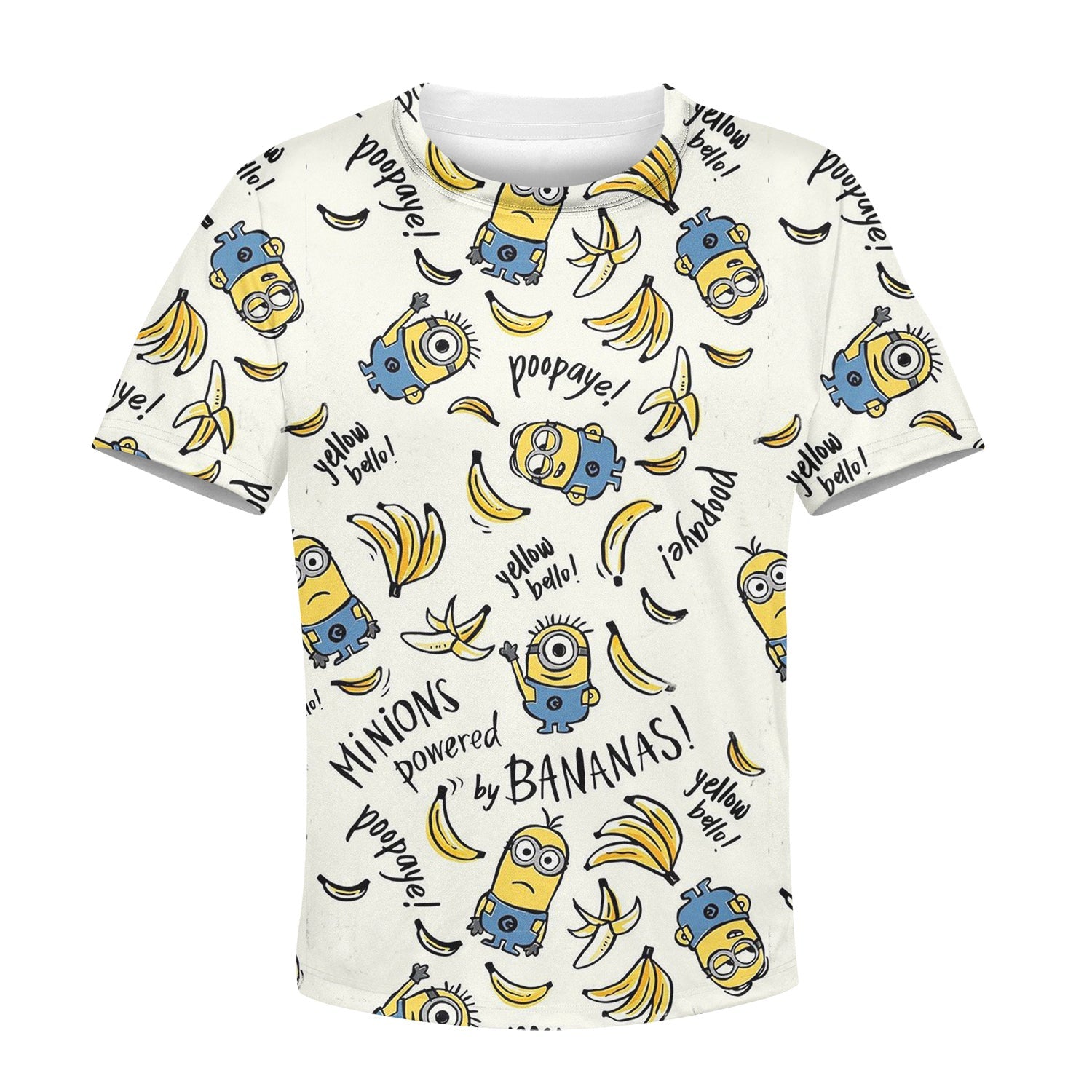 Beautiful 3D All Over Printed Minions Clothes For Kids