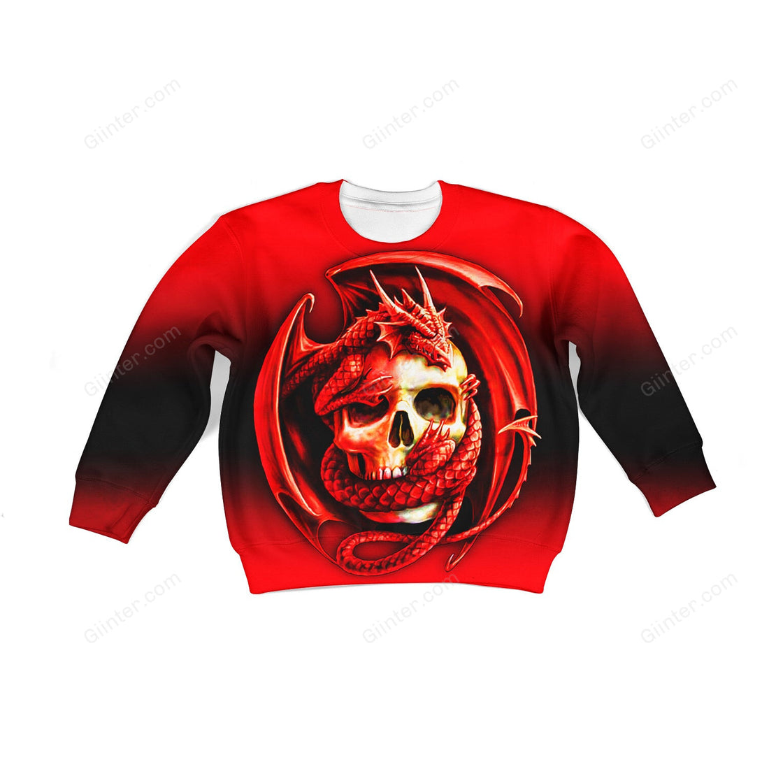 Beautiful 3D All Over Printed Skulls Clothes For Kids 01