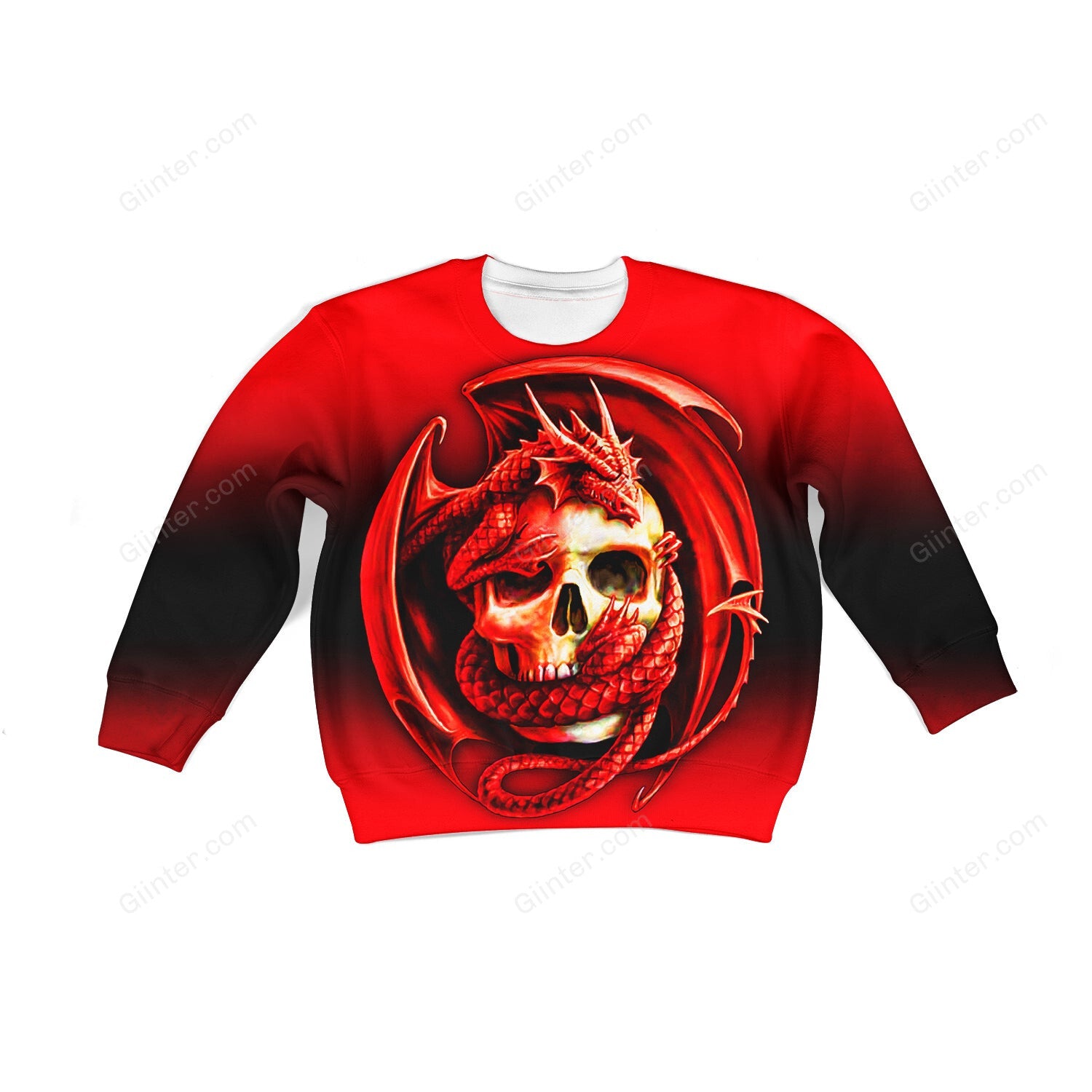 Beautiful 3D All Over Printed Skulls Clothes For Kids 01