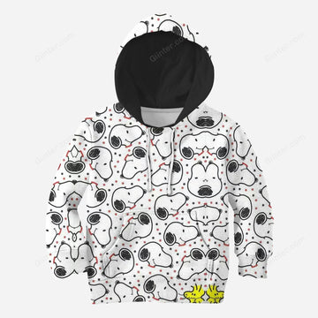 Beautiful 3D All Over Printed Snoopy Clothes For Kids 01