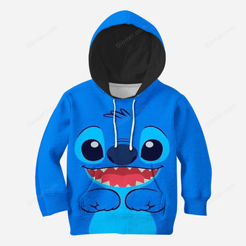 Beautiful 3D All Over Printed Stitch Clothes For Kids 01