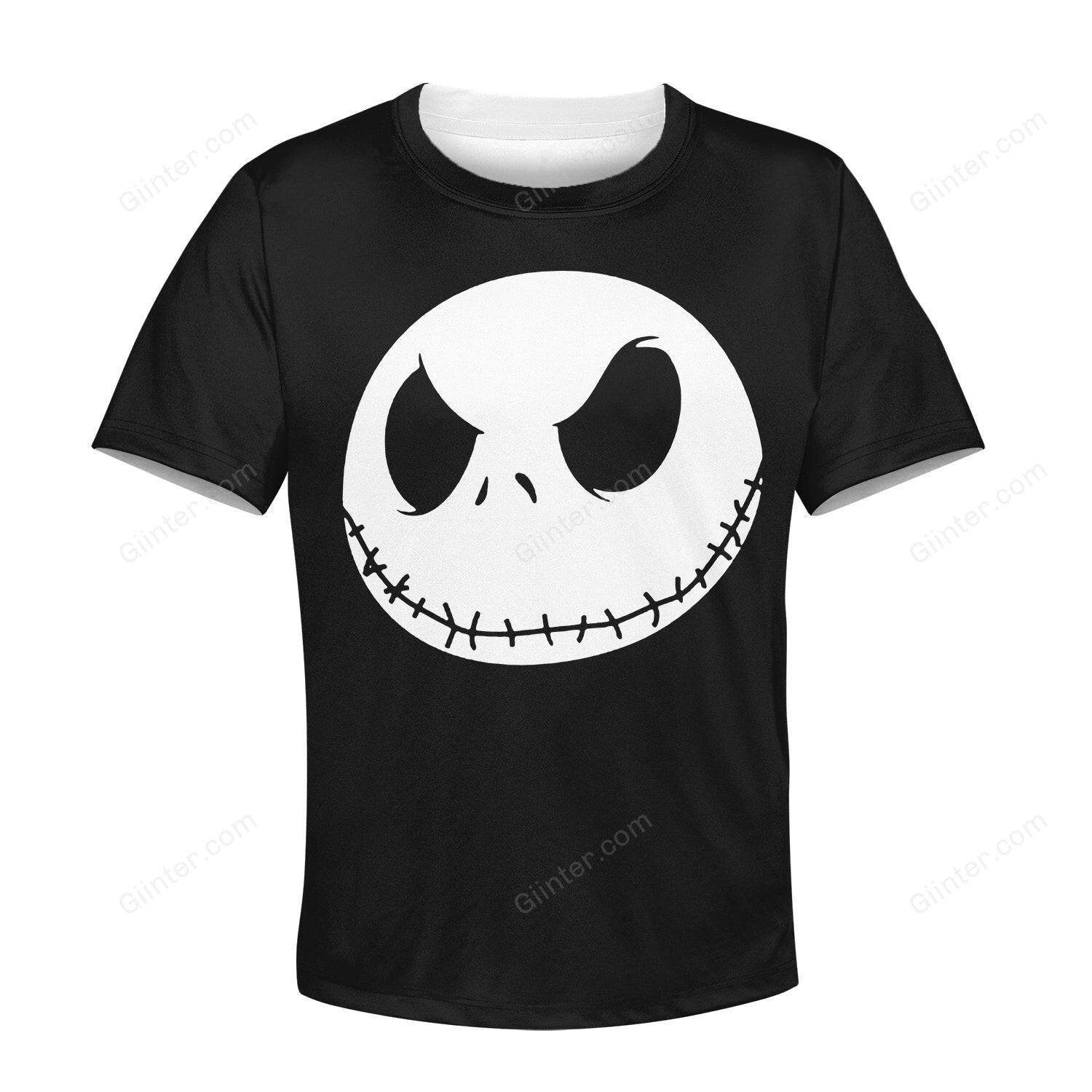 Beautiful 3D All Over Printed The Nightmare Before Christmas Clothes For Kids - Jack Face