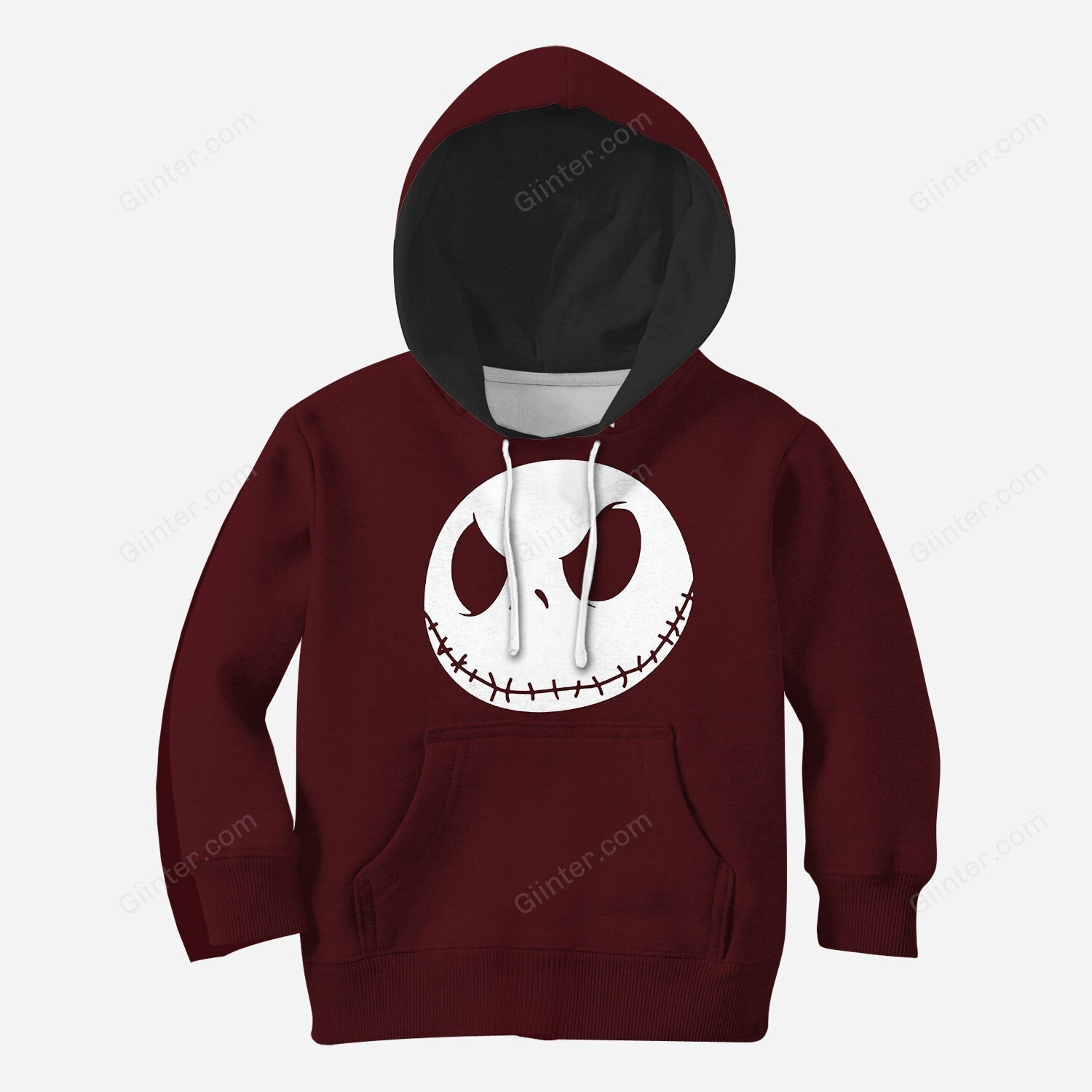 Beautiful 3D All Over Printed The Nightmare Before Christmas Clothes For Kids - Jack Face