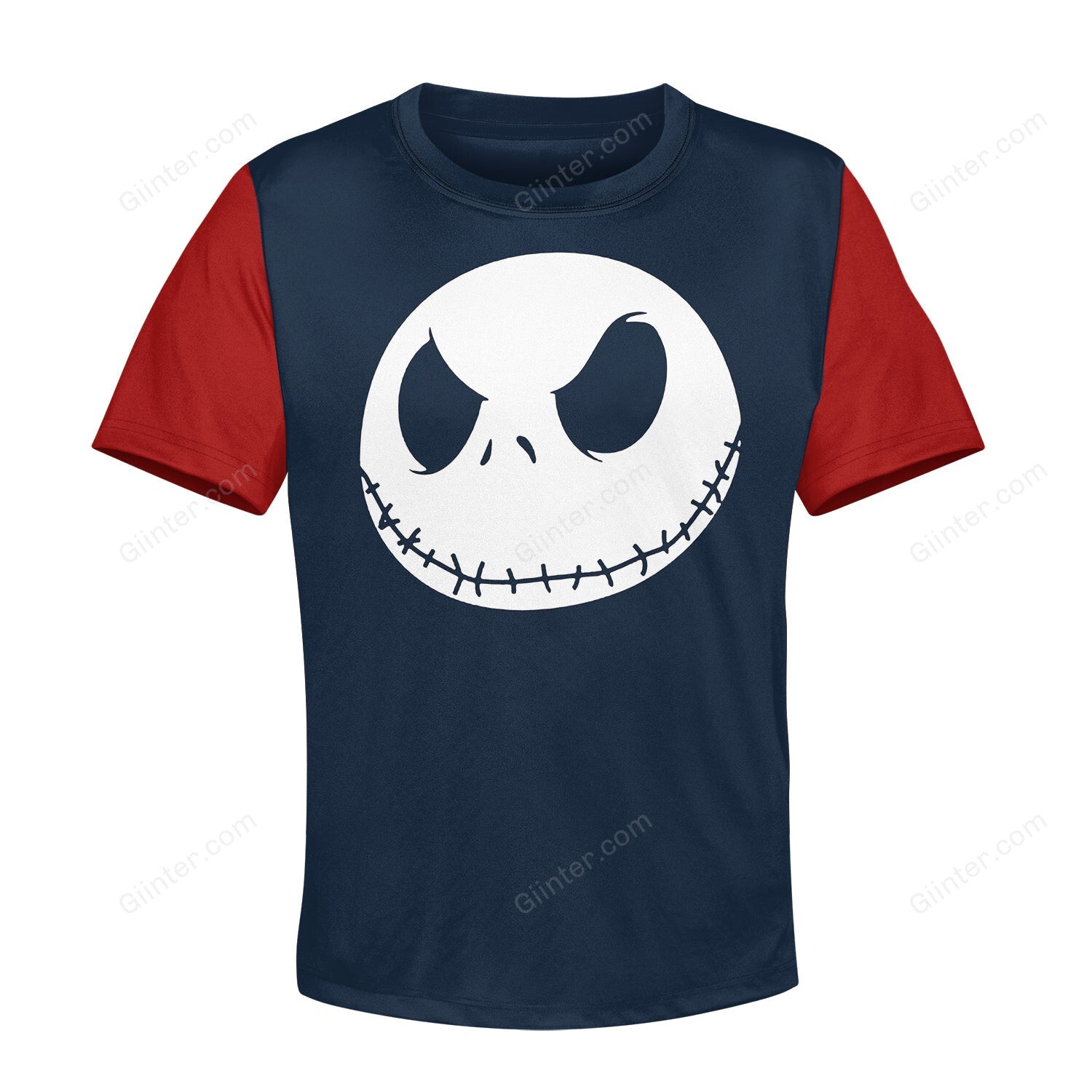 Beautiful 3D All Over Printed The Nightmare Before Christmas Clothes For Kids - Jack Face