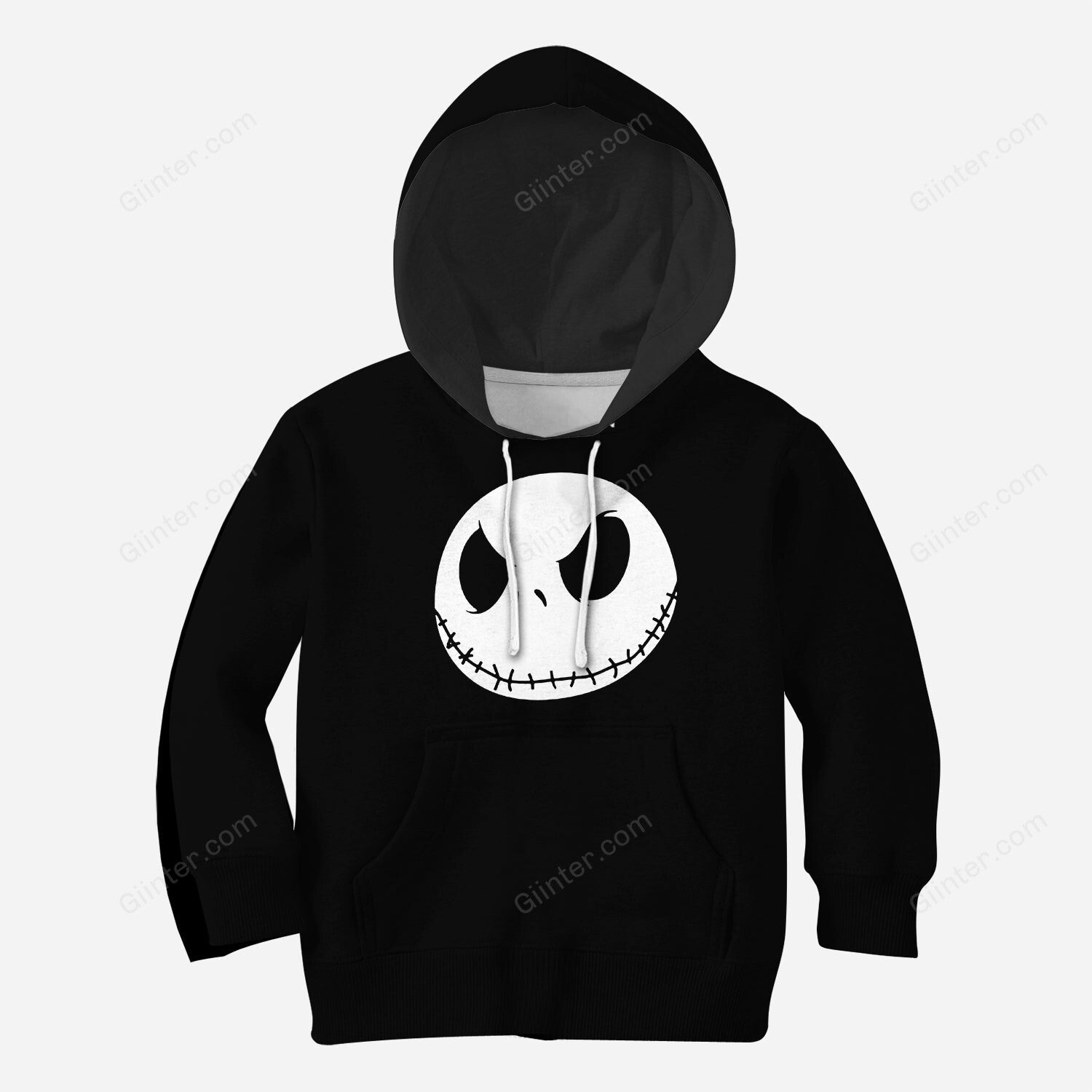 Beautiful 3D All Over Printed The Nightmare Before Christmas Clothes For Kids - Jack Face