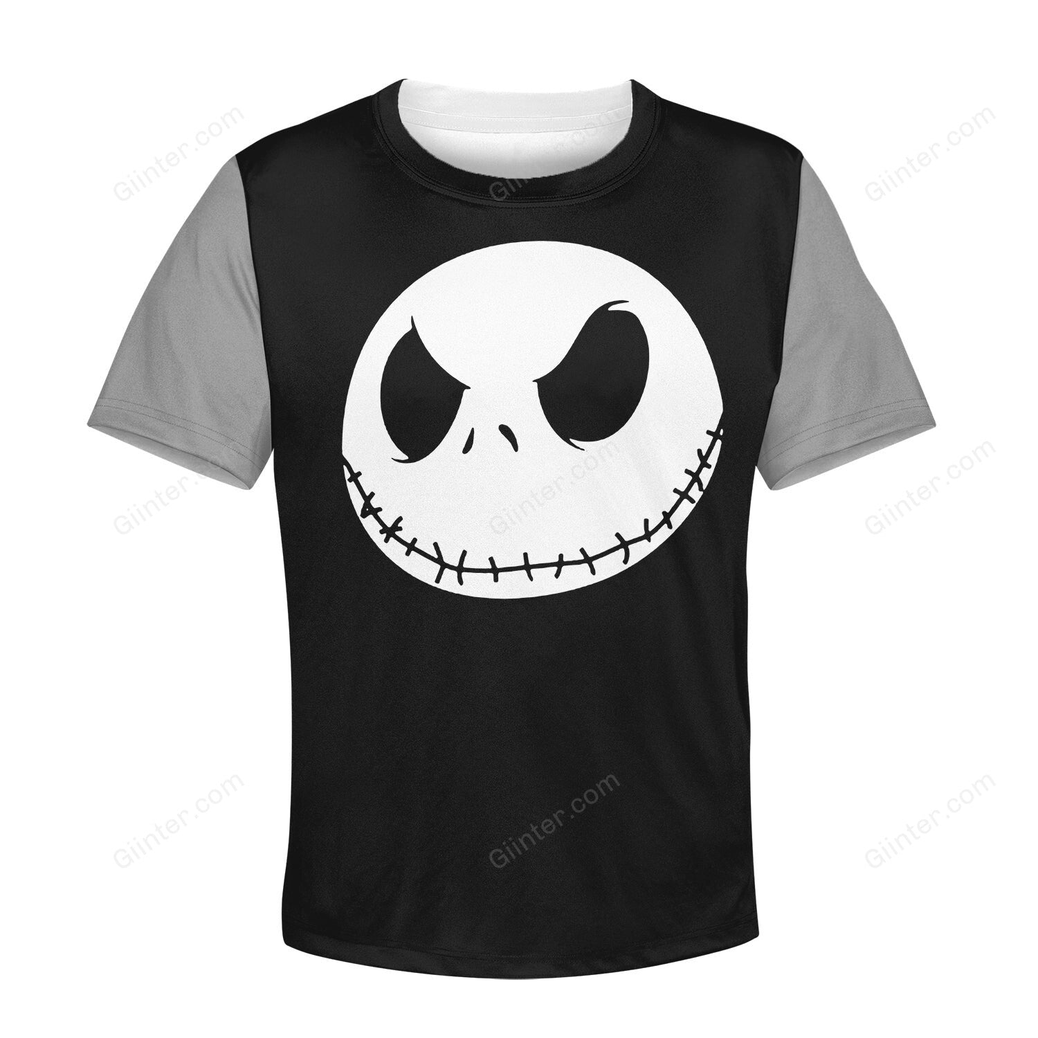Beautiful 3D All Over Printed The Nightmare Before Christmas Clothes For Kids - Jack Face