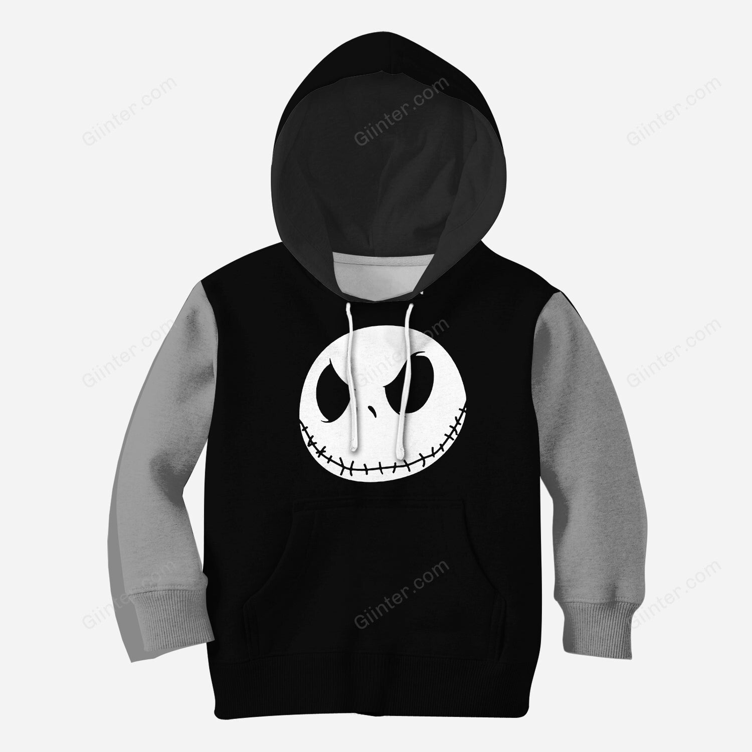 Beautiful 3D All Over Printed The Nightmare Before Christmas Clothes For Kids - Jack Face