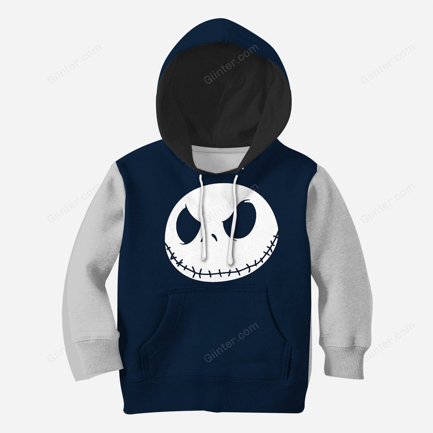 Beautiful 3D All Over Printed The Nightmare Before Christmas Clothes For Kids - Jack Face