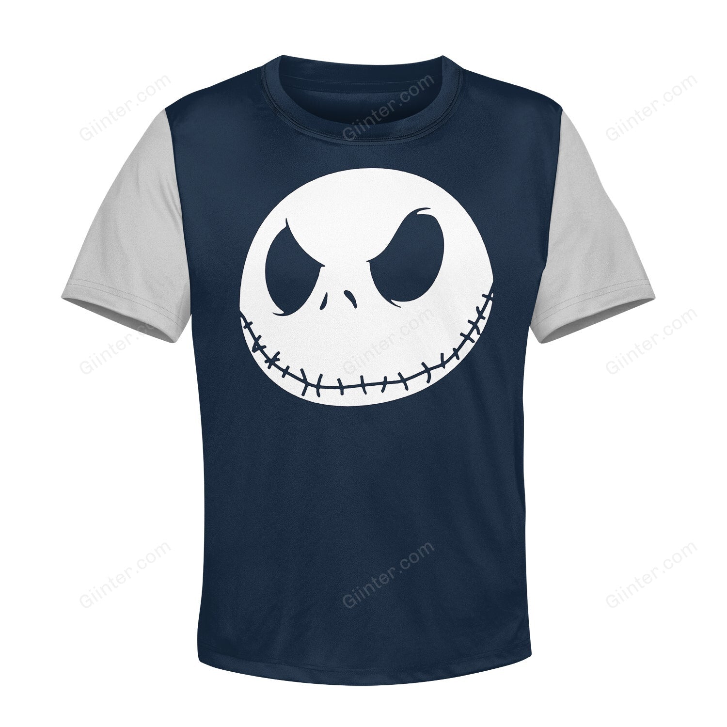 Beautiful 3D All Over Printed The Nightmare Before Christmas Clothes For Kids - Jack Face