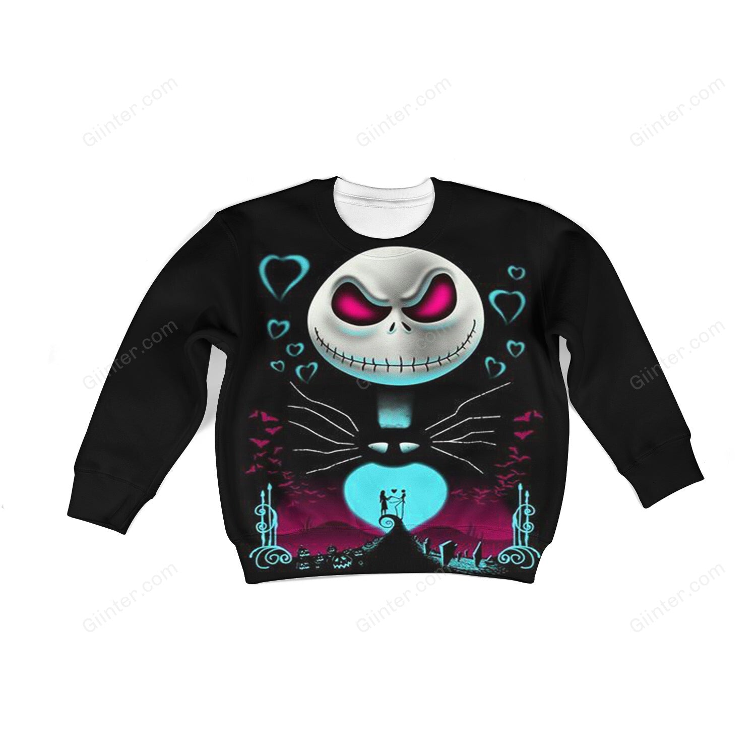 Beautiful 3D All Over Printed The Nightmare Before Christmas Clothes For Kids 02