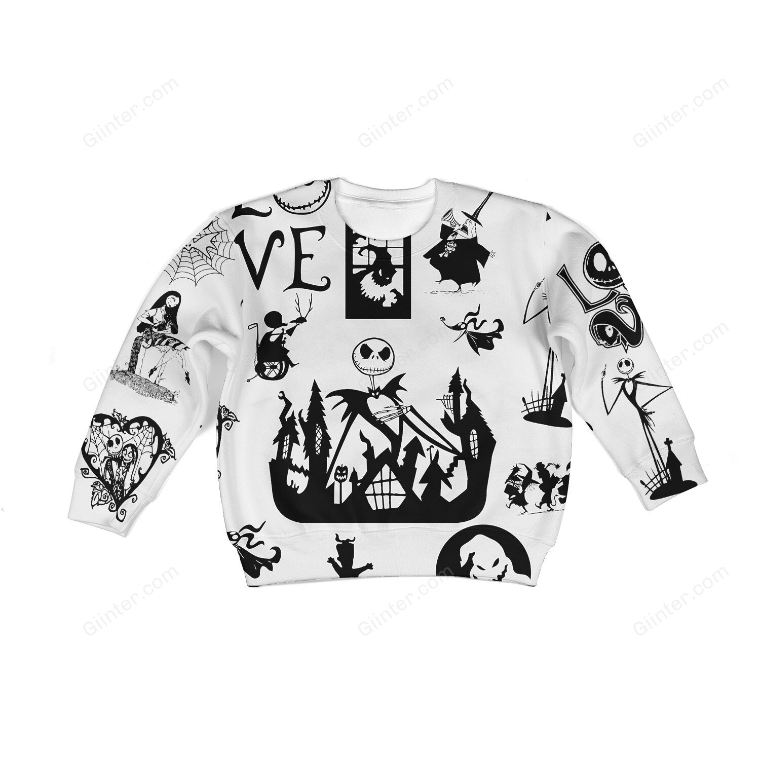 Beautiful 3D All Over Printed The Nightmare Before Christmas Clothes For Kids 09