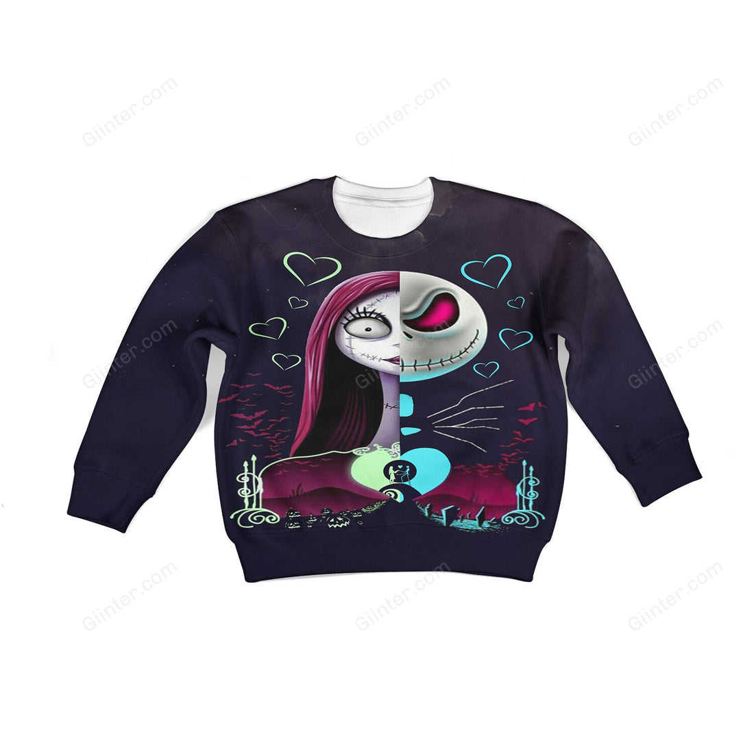 Beautiful 3D All Over Printed The Nightmare Before Christmas Clothes For Kids 12