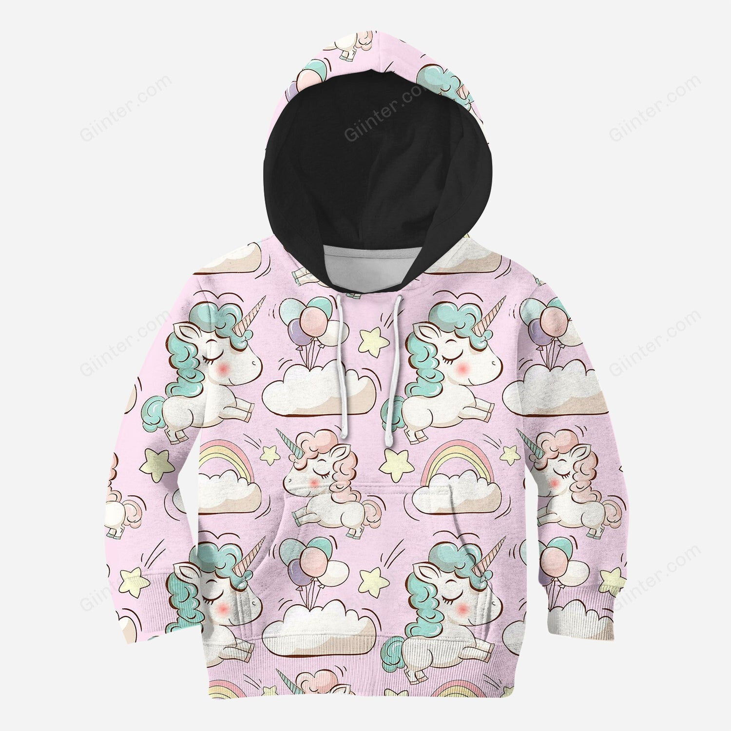 Beautiful 3D All Over Printed Unicorn Clothes For Kids 01