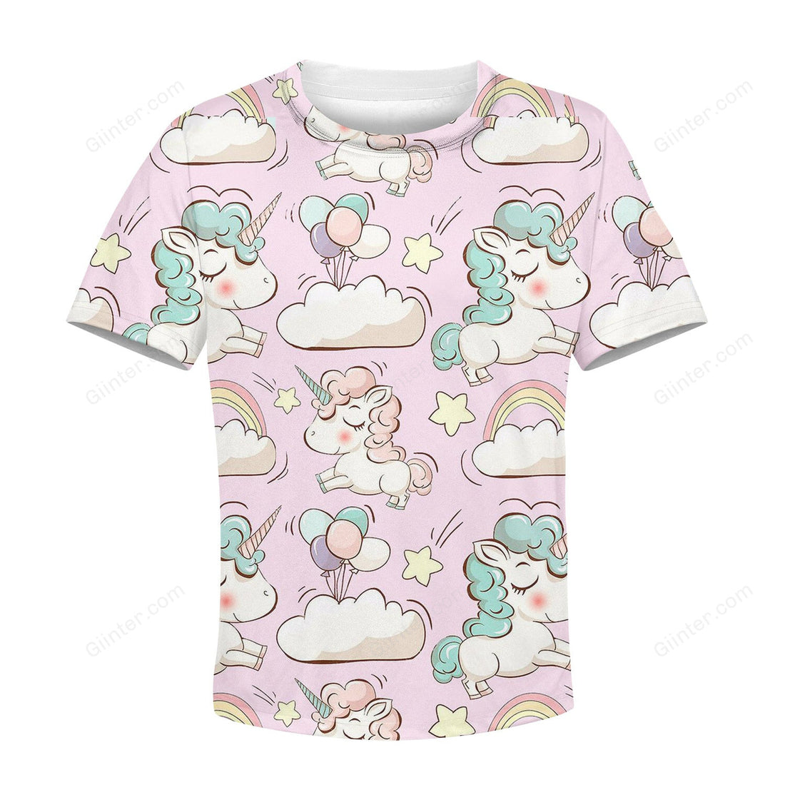 Beautiful 3D All Over Printed Unicorn Clothes For Kids 01
