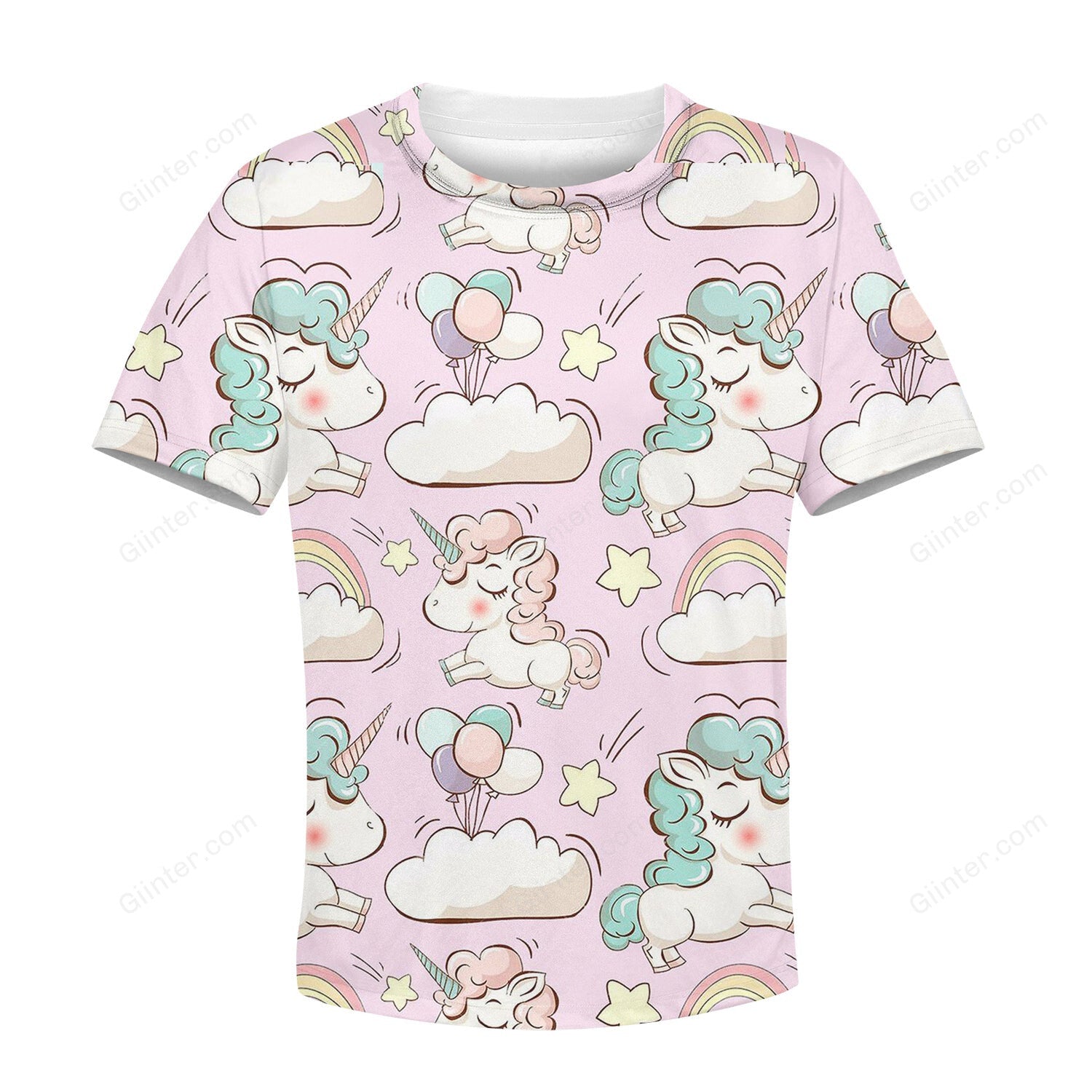 Beautiful 3D All Over Printed Unicorn Clothes For Kids 01