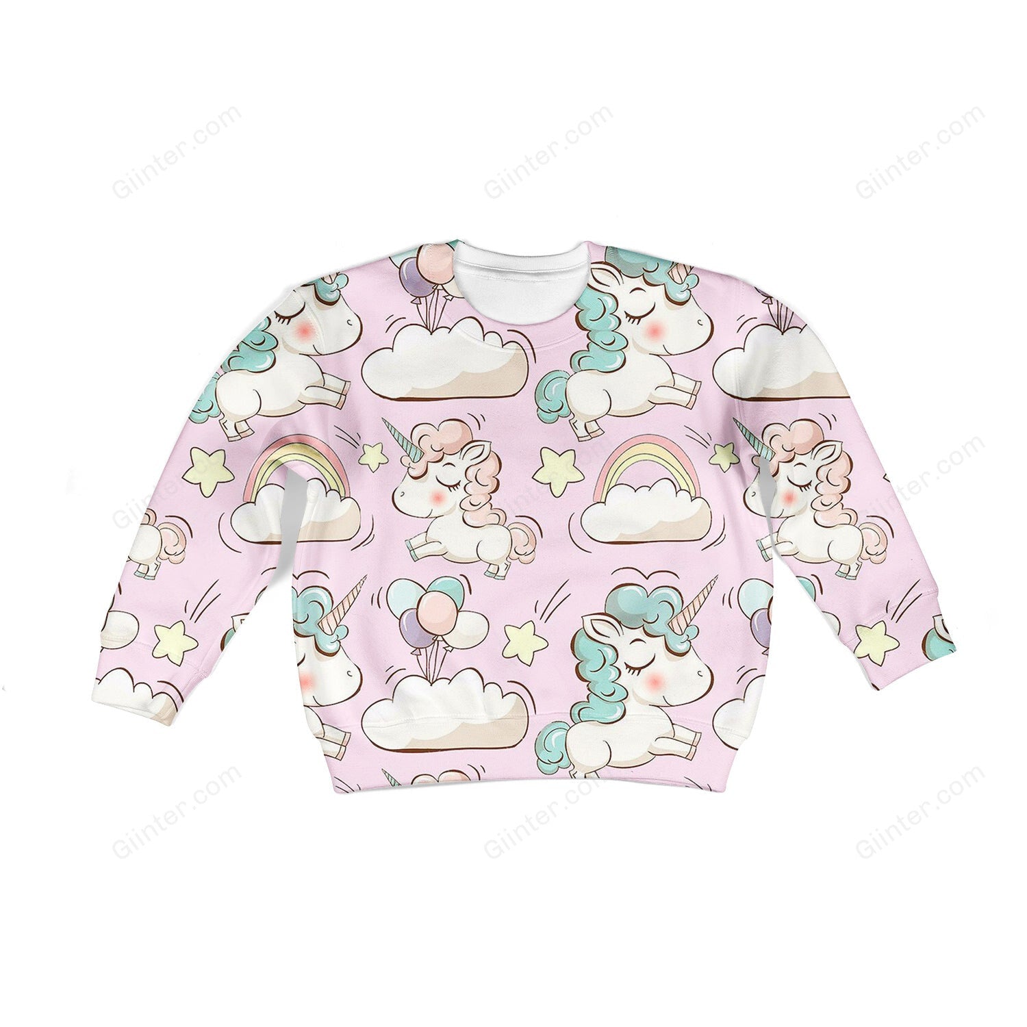 Beautiful 3D All Over Printed Unicorn Clothes For Kids 01