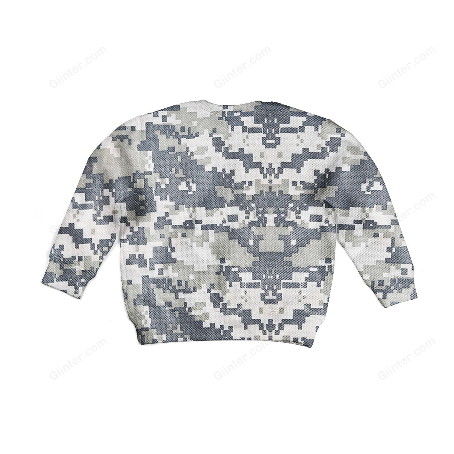 Beautiful 3D All Over Printed White Army Clothes For Kids