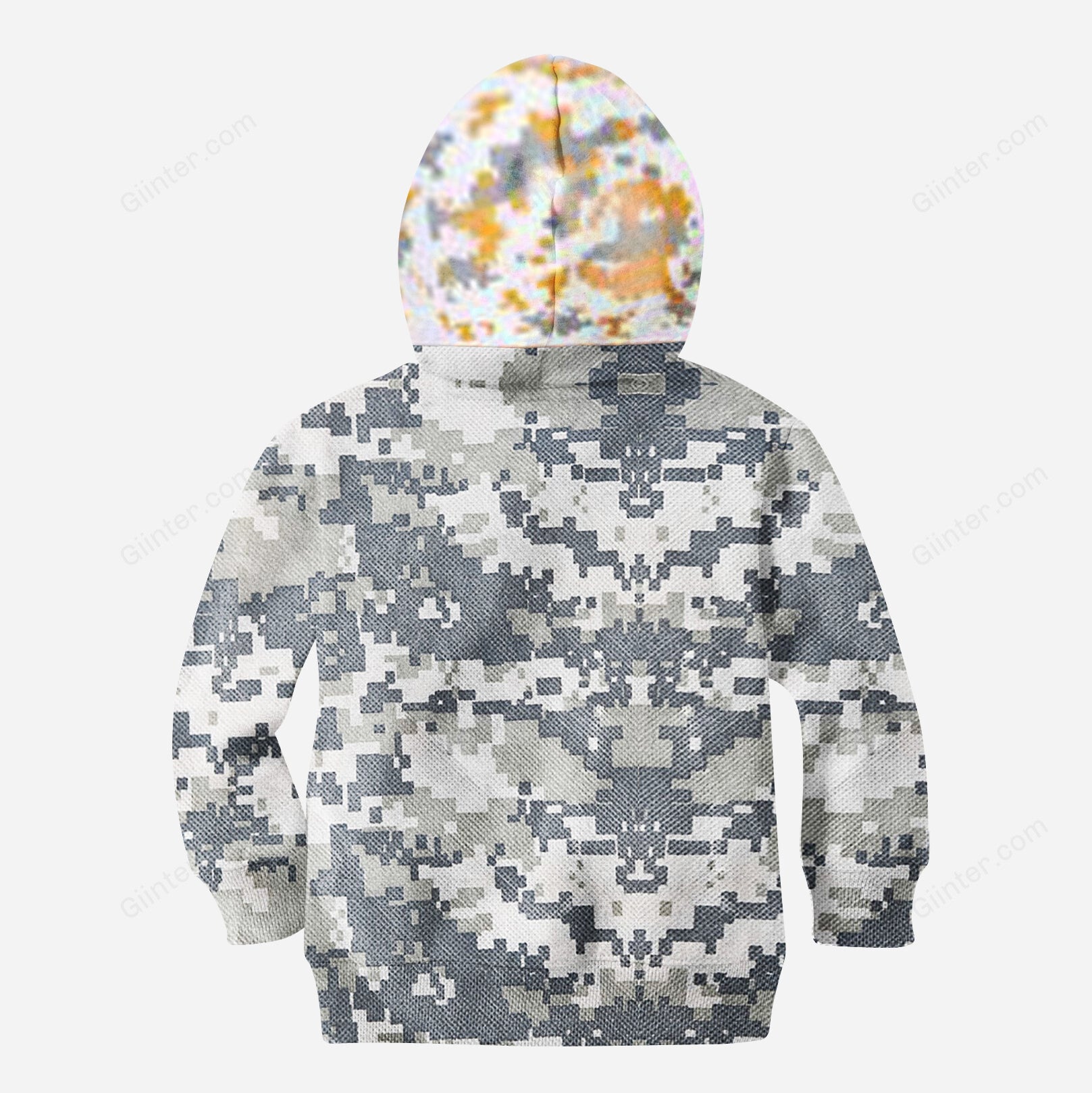 Beautiful 3D All Over Printed White Army Clothes For Kids
