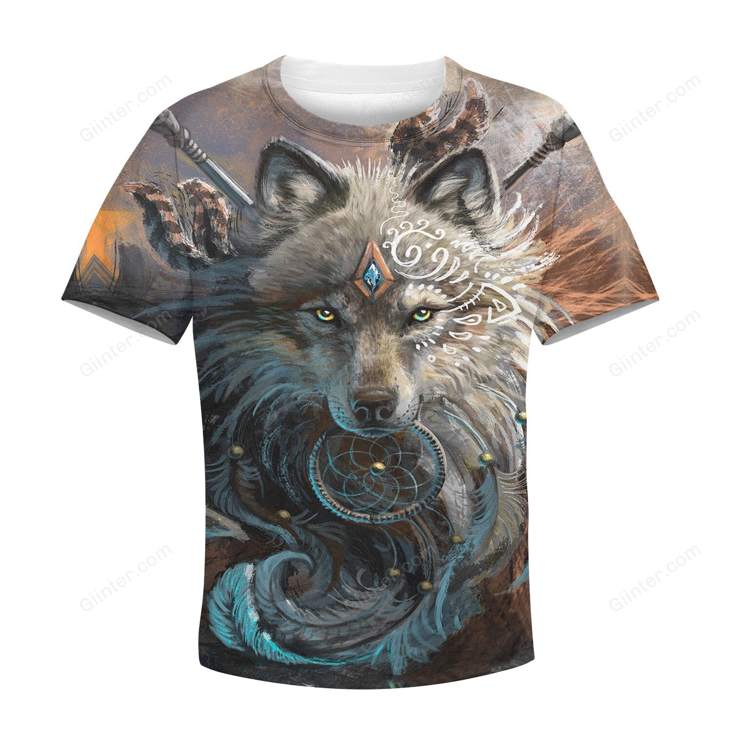 Beautiful 3D All Over Printed Wolf Clothes For Kids