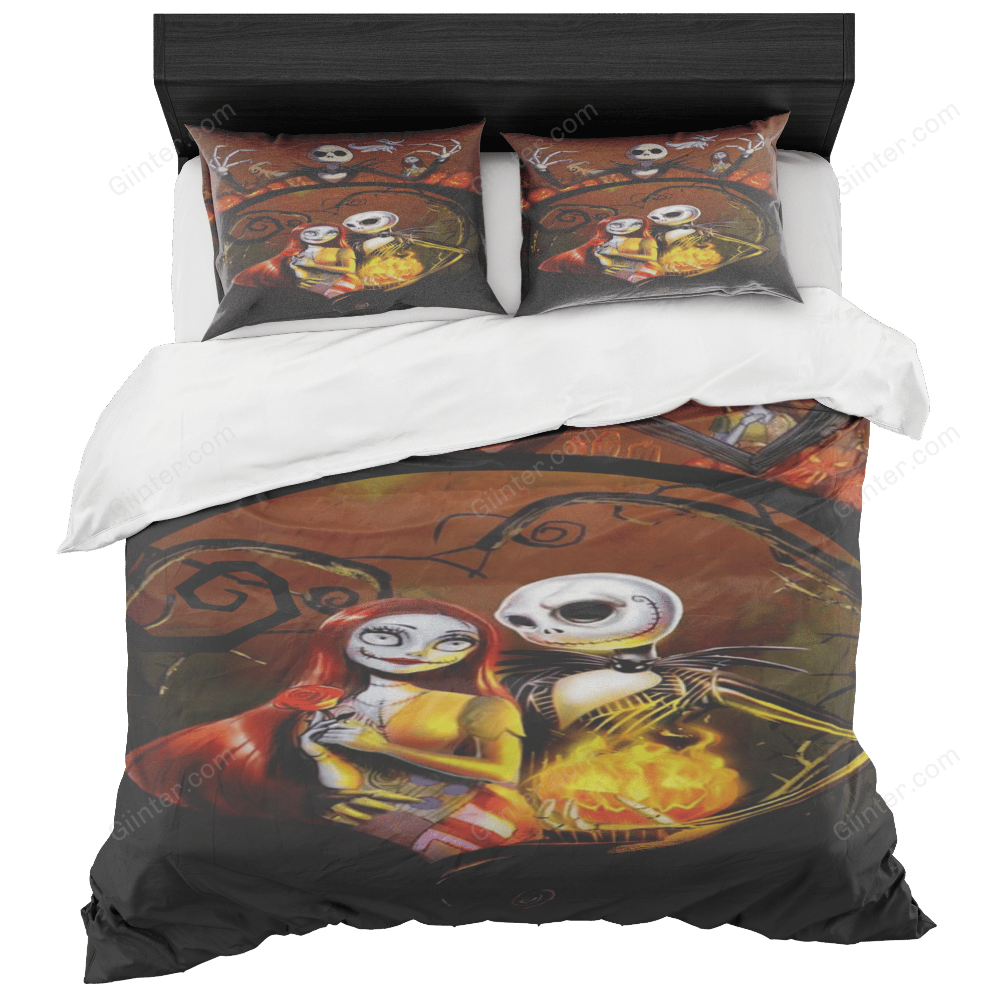 Bedding Set - Fire Heart Jack & Sally