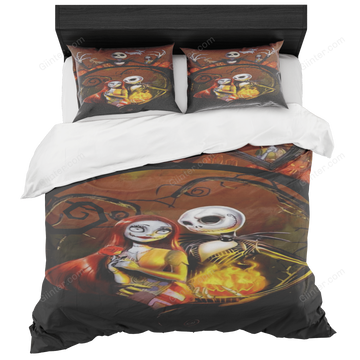 Bedding Set - Fire Heart Jack & Sally