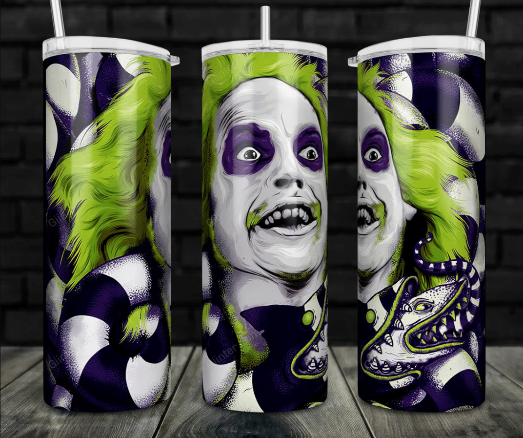 Beetlejuice tumbler