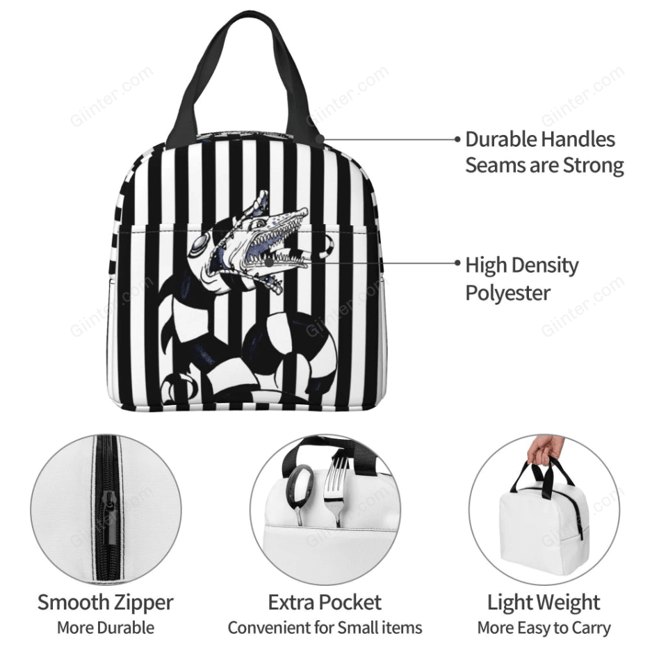 Beetlejuice Sandworm Insulated Lunch Bag for Women GINBTJ0201