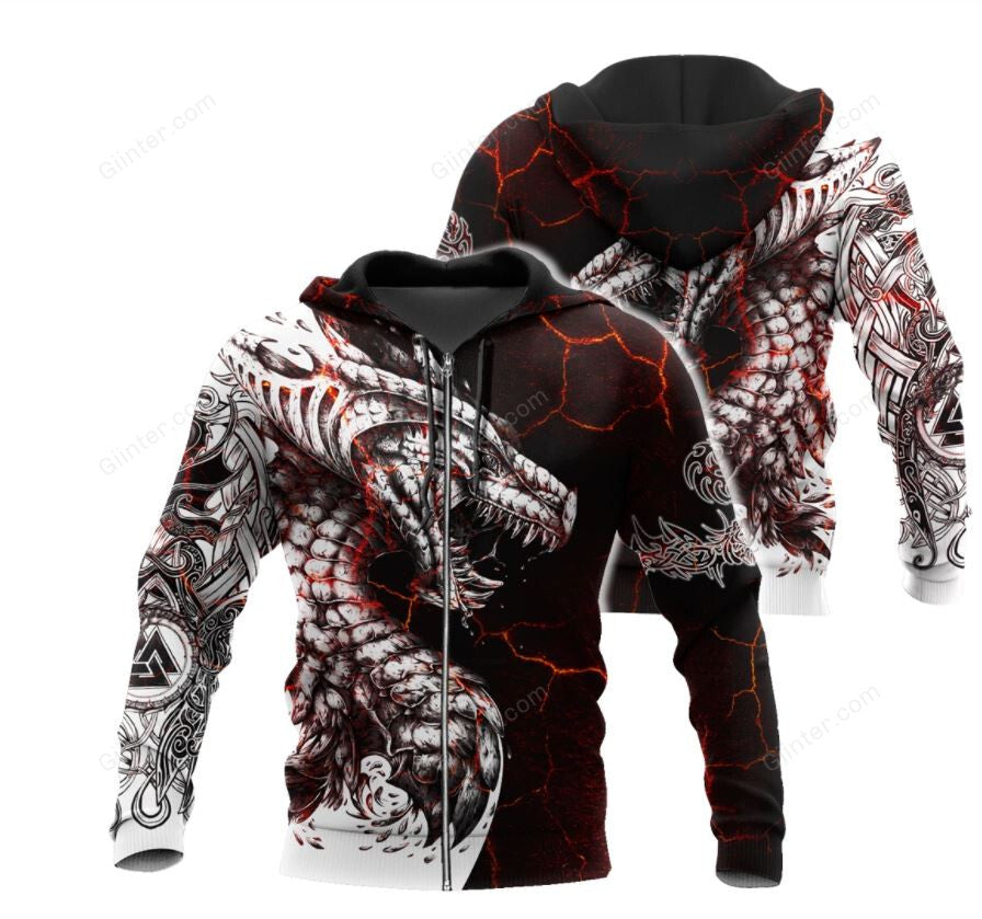 dragon zip hoodie