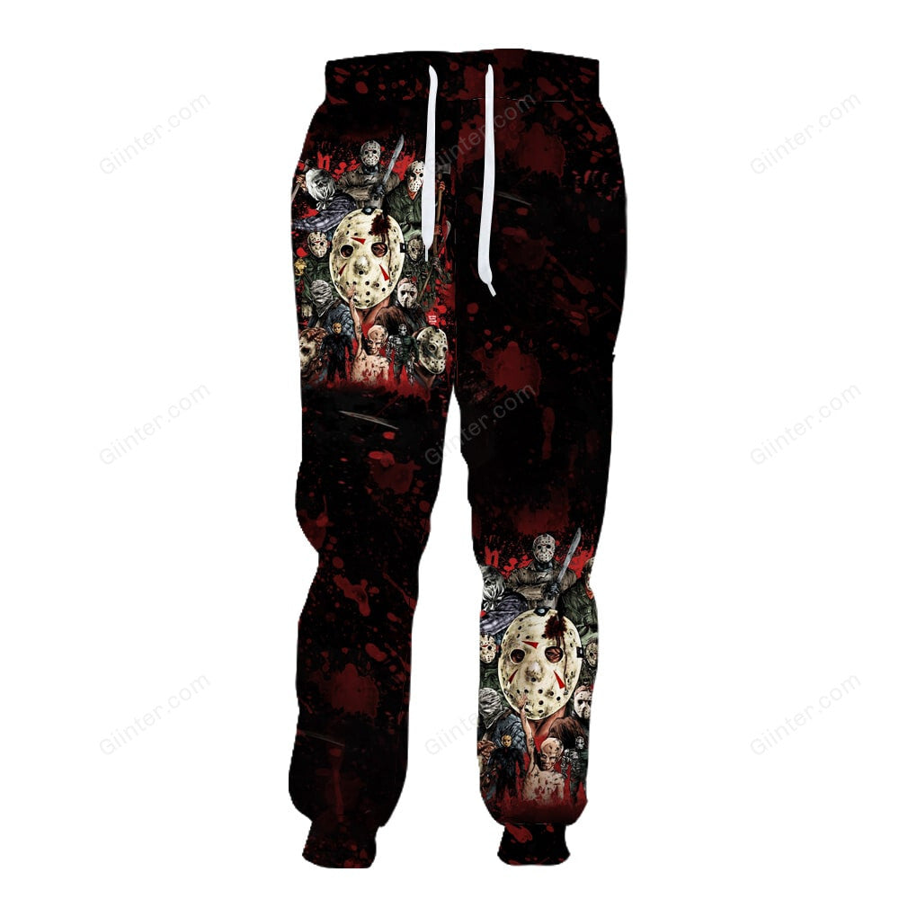 Blood Jason Voohees Combo Hoodie & Sweatpants GINHR00011