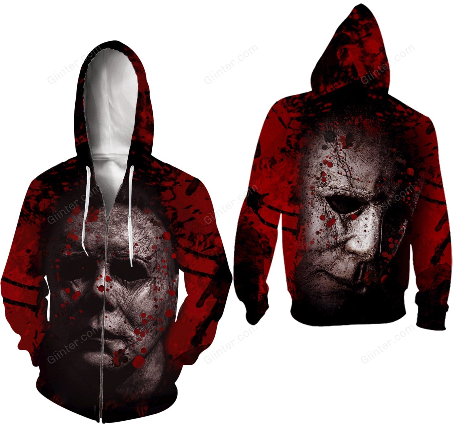 michael myers zip hoodie