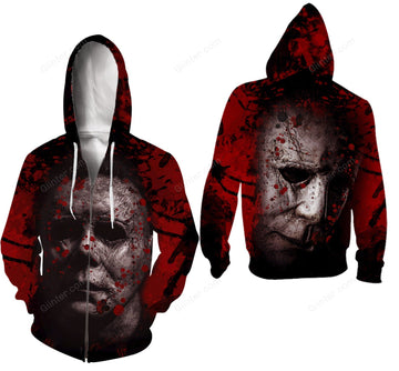 michael myers zip hoodie
