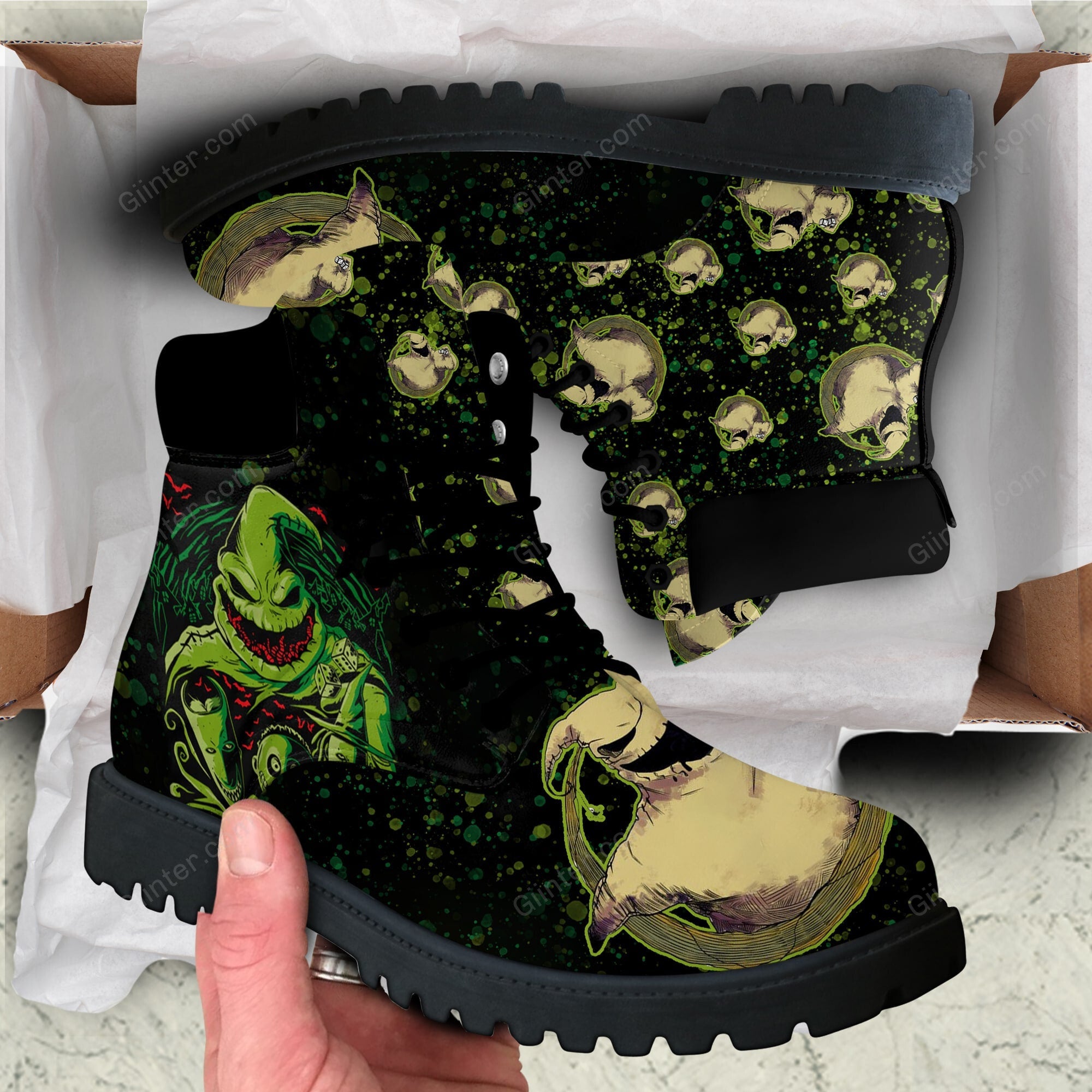 oogie boogie leather boots