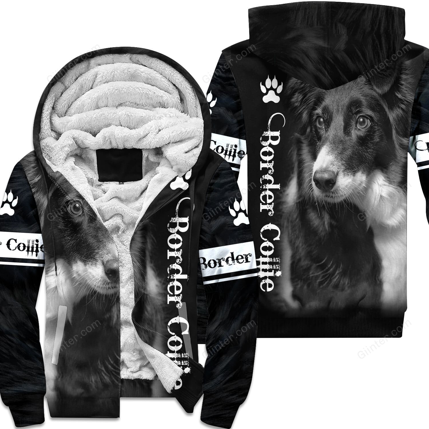 Border Collie 3D All Over Printed Shirts For Men And Women 08