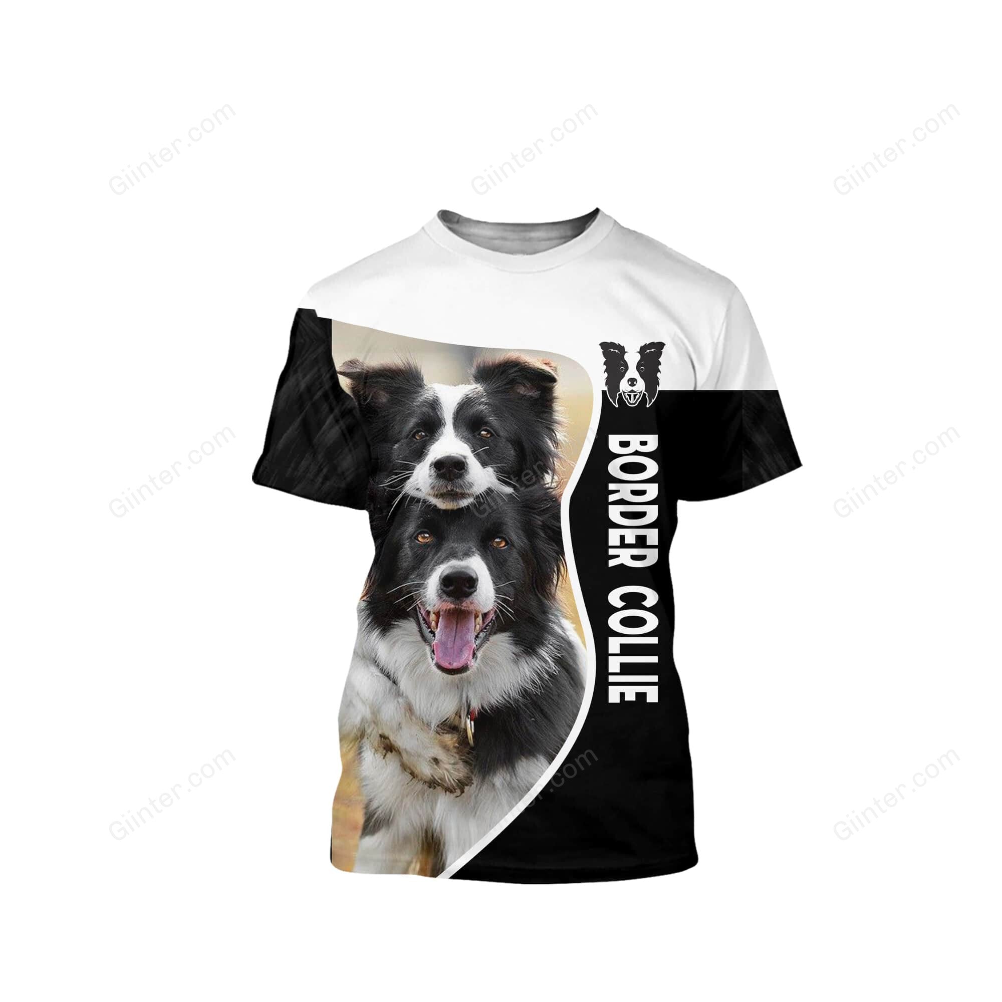 Border Collie 3D All Over Printed Shirts For Men And Women 10
