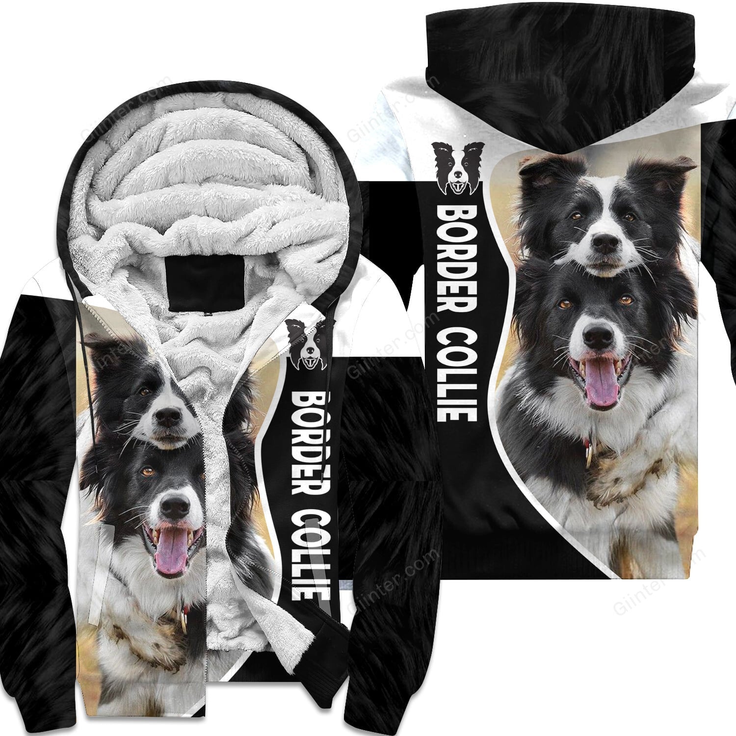 Border Collie 3D All Over Printed Shirts For Men And Women 10