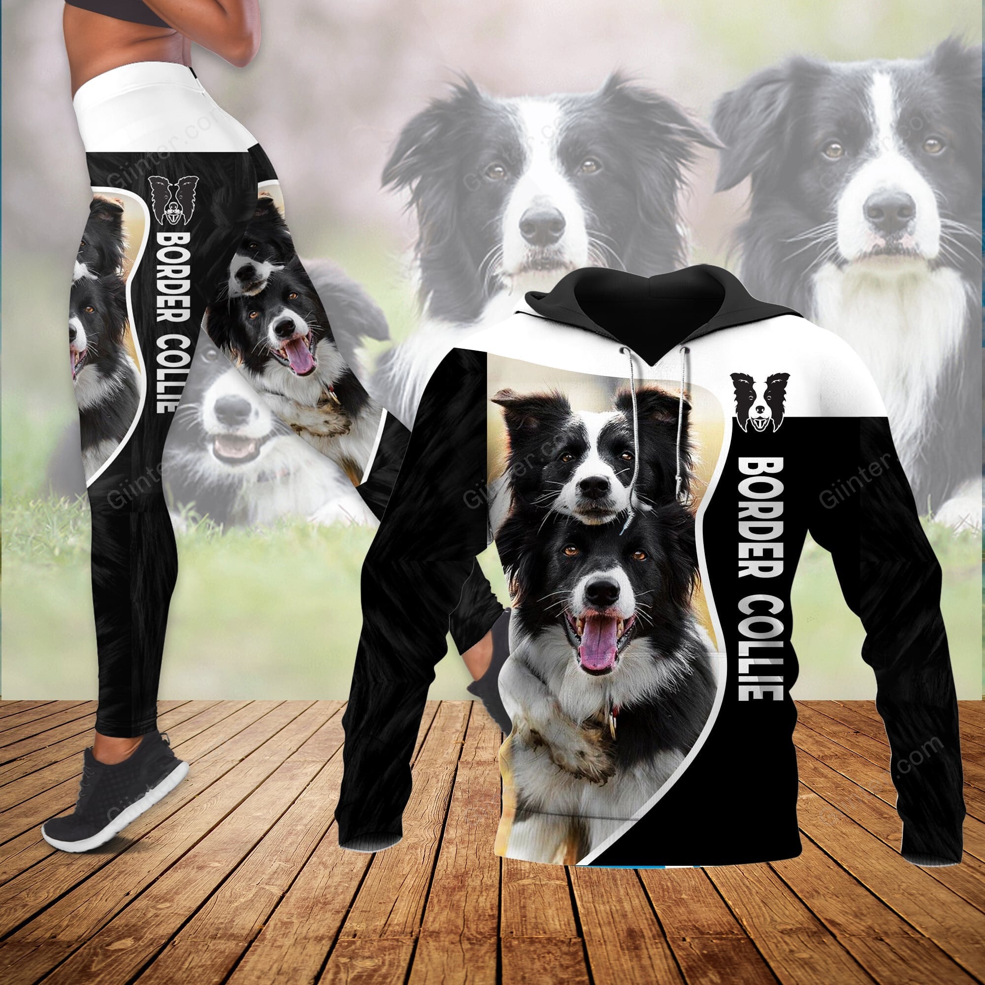 Border Collie Combo Hoodie & Legging 10