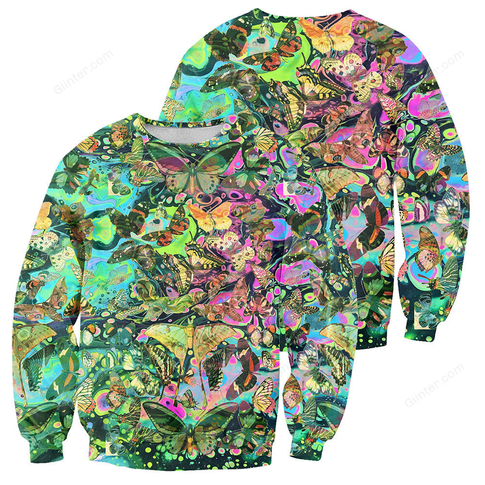 Butterfly 3D All Over Printed Shirts For Men And Women