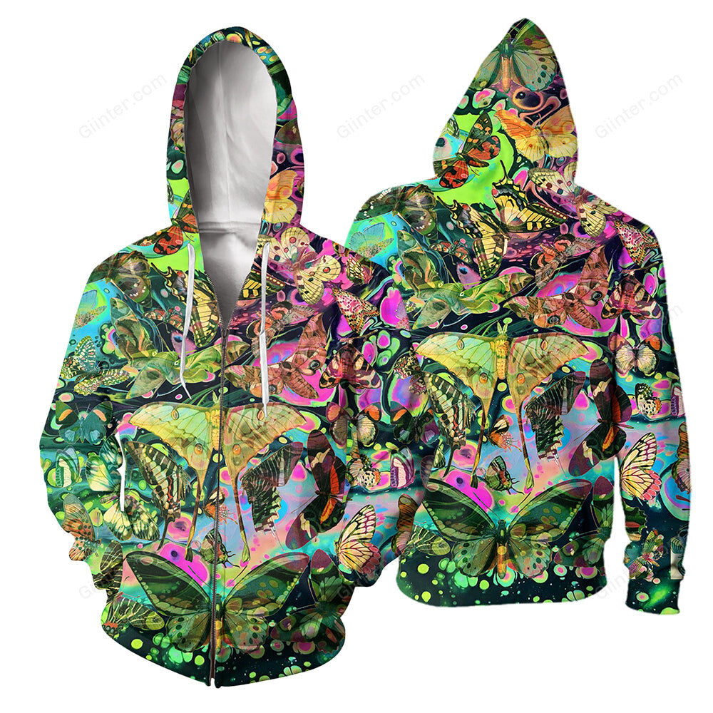 Butterfly 3D All Over Printed Shirts For Men And Women