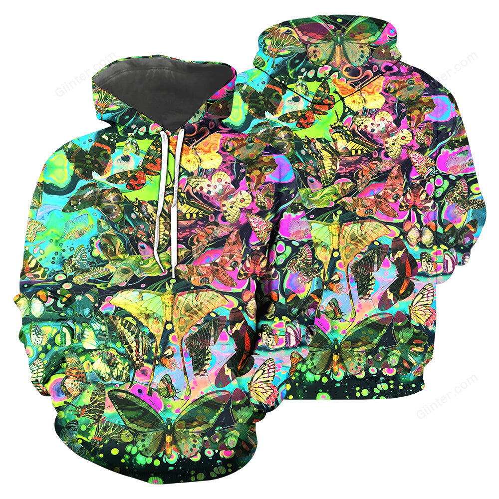 Butterfly 3D All Over Printed Shirts For Men And Women