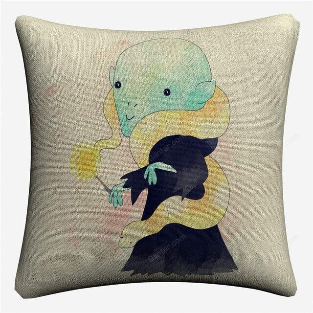 Cartoon Characters Decorative Cotton Linen Cushion Cover Harry 45x45cm For Sofa Chair